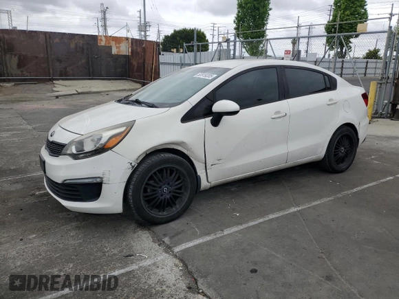 2016 Kia Rio LX with VIN KNADM4A30G6685529, listed as a Copart auction lot 53919205 with 105,536 mi miles and Clean Title. Bid and sale history available at carsss.com. Image 1.