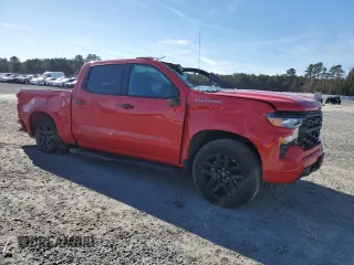 2024 Chevrolet Silverado 1500 Custom with VIN 1GCPABEK9RZ386105, listed as a Copart auction lot 45784925 with 6,080 mi miles and Salvage Title. Bid and sale history available at DreamBid. Image 4.