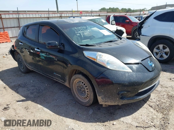 2013 Nissan LEAF SL with VIN 1N4AZ0CP1DC425255, listed as a IAAI auction lot 41792739 with 1 mi miles. Bid and sale history available at carsss.com. Image 1.