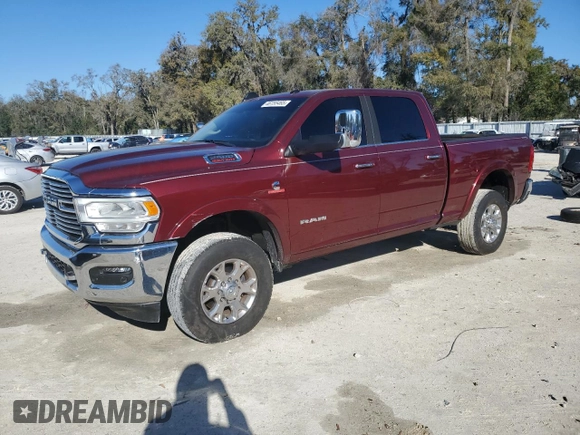2021 Ram 2500 Laramie with VIN 3C6UR5FL0MG669898, listed as a Copart auction lot 46155465 with 19,672 mi miles and Clean Title. Bid and sale history available at carsss.com. Image 1.