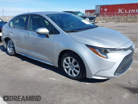 2022 Toyota Corolla LE with VIN JTDEPMAE5NJ221114, listed as a IAAI auction lot 41660732 with 48,662 mi miles and . Bid and sale history available at carsss.com. Image 1.