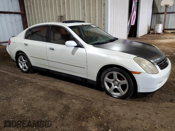 2004 Infiniti G35 w/Leather with VIN JNKCV51E04M607356, listed as a Copart auction lot 64866484 with 218,959 mi miles and Salvage Title. Bid and sale history available at DreamBid. Image 4.