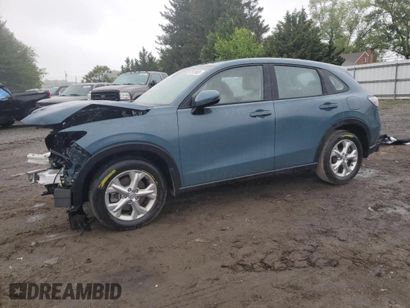 2024 Honda HR-V LX with VIN 3CZRZ1H35RM733313, listed as a Copart auction lot 57573485 with 23,683 mi miles and Salvage title. Bid and sale history available at DreamBid. Image 1.