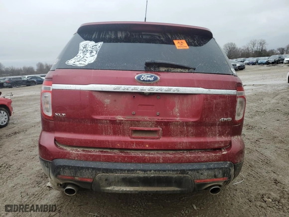 2015 Ford Explorer XLT with VIN 1FM5K8D89FGB36413, listed as a Copart auction lot 43664155 with 0 mi miles and Salvage Title. Bid and sale history available at carsss.com. Image 6.