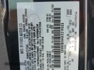2005 Ford Mustang GT Deluxe с VIN 1ZVHT85H455219333, выставлен на аукционе Copart как лот 60652925 с пробегом Не указан миль и Списание • Salvage title. История ставок и продаж доступна на DreamBid. Изображение 12.