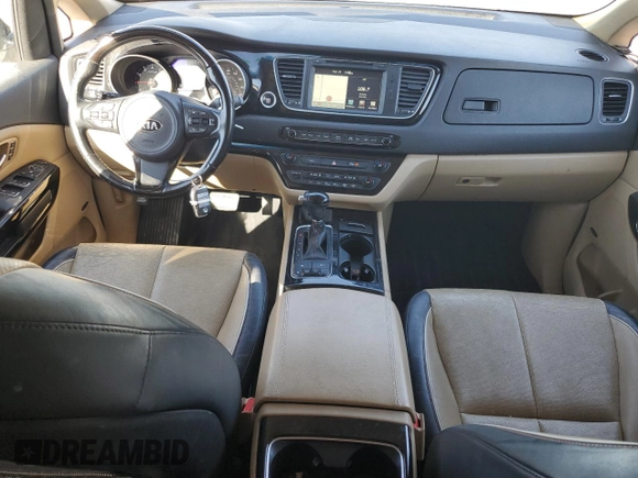 2015 Kia Sedona SX-L with VIN KNDME5C16F6034552, listed as a Copart auction lot 45478085 with 150,158 mi miles and Salvage Title. Bid and sale history available at DreamBid. Image 8.
