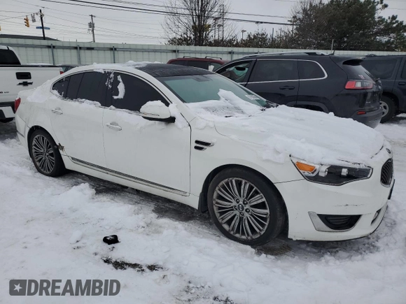 2016 Kia Cadenza Premium with VIN KNALN4D78G5208098, listed as a Copart auction lot 87902265 with 0 mi miles and Clean Title. Bid and sale history available at carsss.com. Image 4.