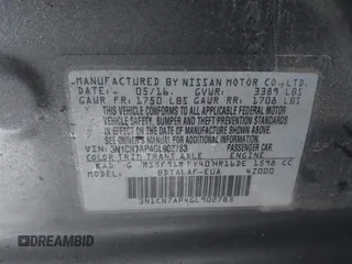 2016 Nissan Versa S z VIN 3N1CN7AP4GL902783, wystawiony jako IAAI lot #42128197 z przebiegiem 116 847 mil mil oraz . Historia ofert i sprzedaży dostępna na DreamBid. Obrazek 9.