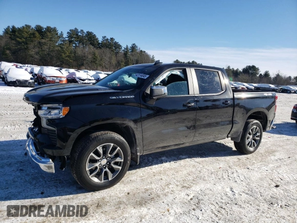 2024 Chevrolet Silverado 1500 LT with VIN 3GCPDKEK8RG450237, listed as a Copart auction lot 42114045 with 111 mi miles and Salvage Title. Bid and sale history available at carsss.com. Image 1.