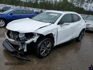 2022 Lexus UX 250h F Sport with VIN JTHR9JBH8N2057773, listed as a Copart auction lot 38749534 with 46,350 mi miles and . Bid and sale history available at DreamBid. Image 1.