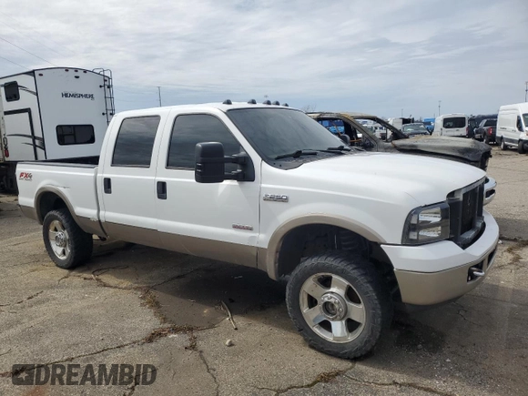 2006 Ford F-250 XL with VIN 1FTSW21P16EC83843, listed as a Copart auction lot 51687355 with 209,950 mi miles and Clean title. Bid and sale history available at DreamBid. Image 4.