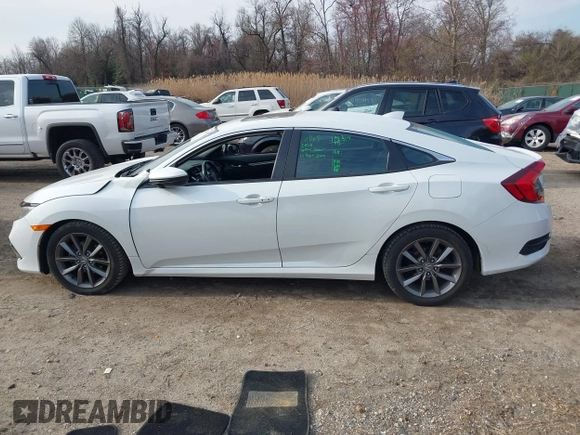 2019 Honda Civic Sedan EX with VIN 19XFC1F34KE018682, listed as a IAAI auction lot 41843545 with 73,992 mi miles. Bid and sale history available at carsss.com. Image 14.