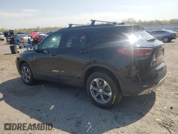 2023 Chevrolet Blazer LT with VIN 3GNKBJR47PS157100, listed as a Copart auction lot 52670025 with 9,637 mi miles and Salvage title. Bid and sale history available at DreamBid. Image 2.