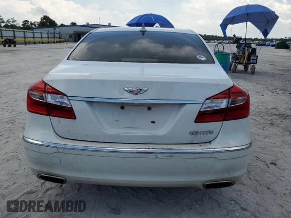 2013 Hyundai Genesis 3.8L z VIN KMHGC4DD7DU244166, wystawiony jako Copart lot #58535535 z przebiegiem 97 449 mil mil oraz Szkoda całkowita • Salvage title. Historia ofert i sprzedaży dostępna na DreamBid. Obrazek 6.