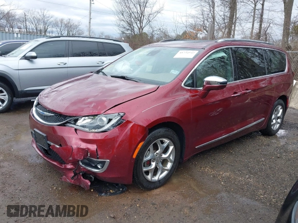2018 Chrysler Pacifica Limited z VIN 2C4RC1GG3JR171887, wystawiony jako IAAI lot #41734542 z przebiegiem 116 041 mil mil oraz . Historia ofert i sprzedaży dostępna na DreamBid. Obrazek 17.