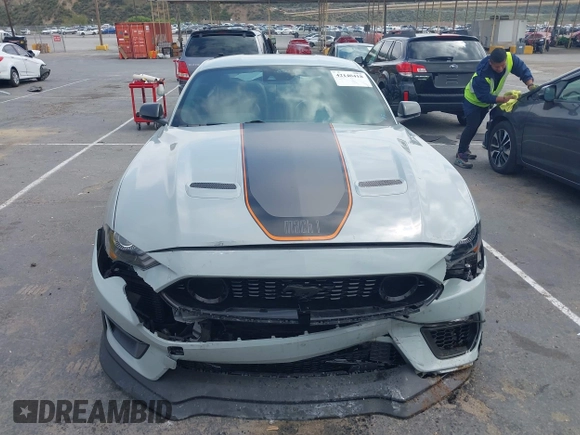 2022 Ford Mustang Mach 1 with VIN 1FA6P8R08N5552580, listed as a IAAI auction lot 42140418 with 14,383 mi miles and . Bid and sale history available at DreamBid. Image 12.