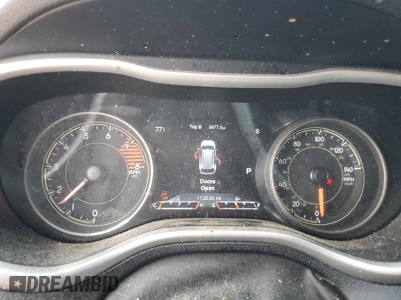 2016 Jeep Cherokee Trailhawk z VIN 1C4PJMBS4GW361188, wystawiony jako Copart lot #59870885 z przebiegiem 112 638 mil mil oraz Czysty tytuł • Clean title. Historia ofert i sprzedaży dostępna na DreamBid. Obrazek 9.