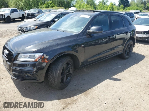 2014 Audi Q5 Premium Plus with VIN WA1DMAFP5EA114068, listed as a Copart auction lot 60199115 with 74,627 mi miles and Salvage title. Bid and sale history available at DreamBid. Image 1.