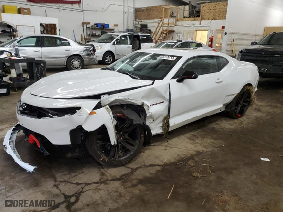 2024 Chevrolet Camaro 2LT with VIN 1G1FD1RS5R0118012, listed as a Copart auction lot 84410014 with 14,528 mi miles and Salvage Title. Bid and sale history available at carsss.com. Image 1.