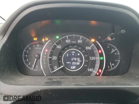 2015 Honda CR-V EX-L with VIN 2HKRM3H79FH527576, listed as a Copart auction lot 43839715 with 127,670 mi miles and Salvage Title. Bid and sale history available at DreamBid. Image 9.