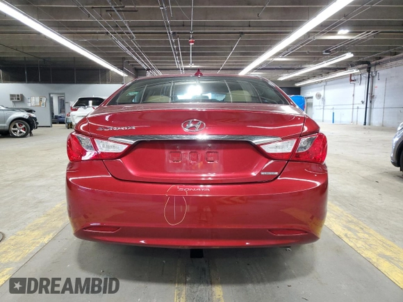 2013 Hyundai Sonata Limited with VIN 5NPEC4AC8DH614803, listed as a Copart auction lot 52021195 with 91,708 mi miles and Salvage Title. Bid and sale history available at DreamBid. Image 6.