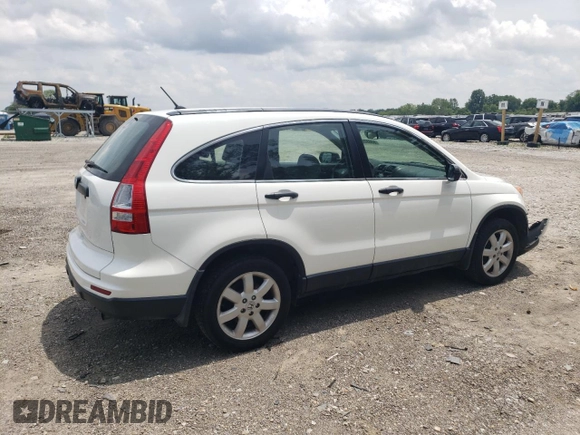 2010 Honda CR-V LX with VIN 3CZRE3H35AG705585, listed as a Copart auction lot 60032855 with 115,136 mi miles and Salvage title. Bid and sale history available at DreamBid. Image 3.