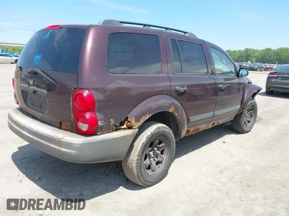 2005 Dodge Durango SXT with VIN 1D4HB38N15F574886, listed as a IAAI auction lot 42274183 with 224,122 mi miles and . Bid and sale history available at DreamBid. Image 4.