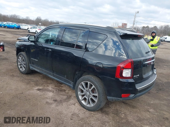 2016 Jeep Compass High Altitude Edition with VIN 1C4NJDEB8GD805378, listed as a IAAI auction lot 41440197 with 80,848 mi miles. Bid and sale history available at carsss.com. Image 3.