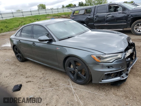 2014 Audi A6 Prestige with VIN WAUHGAFC4EN015856, listed as a Copart auction lot 57858615 with 171,047 mi miles and Clean title. Bid and sale history available at DreamBid. Image 4.