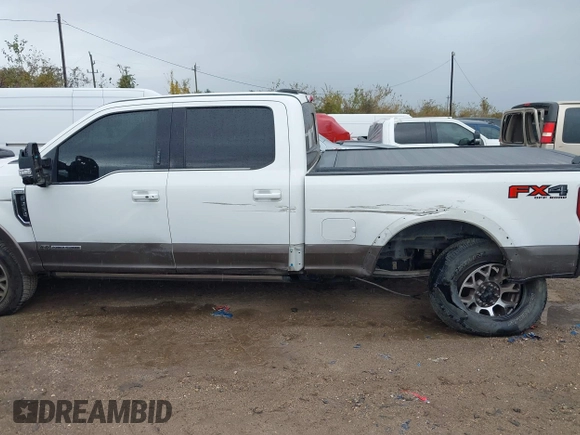 2021 Ford F-250 XL with VIN 1FT7W2BT7MEC81254, listed as a IAAI auction lot 40962703 with 122,265 mi miles and . Bid and sale history available at DreamBid. Image 14.