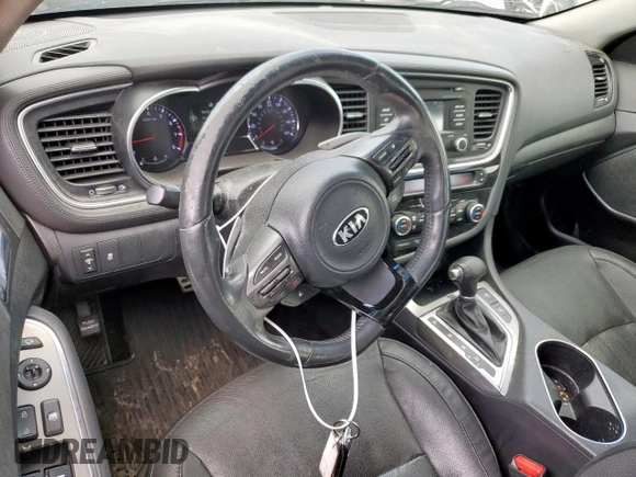 2014 Kia Optima SXL Turbo with VIN 5XXGR4A6XEG318048, listed as a Copart auction lot 58435035 with 130,799 mi miles and Salvage title. Bid and sale history available at DreamBid. Image 8.