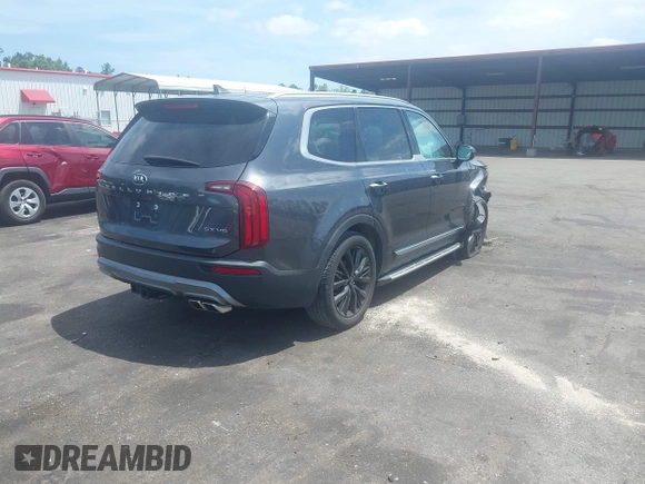 2021 Kia Telluride SX with VIN 5XYP54HC7MG130377, listed as a IAAI auction lot 42172684 with 32,186 mi miles and . Bid and sale history available at DreamBid. Image 4.