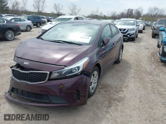 2017 Kia Forte LX with VIN 3KPFK4A76HE044840, listed as a IAAI auction lot 42057976 with 64,191 mi miles. Bid and sale history available at carsss.com. Image 18.