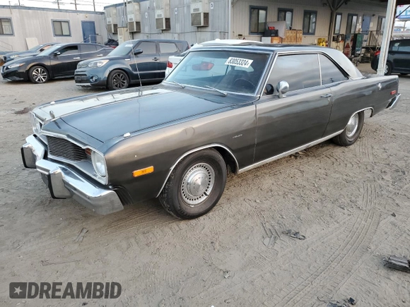 1976 Dodge Dart z VIN LH23C6G145091, wystawiony jako Copart lot #83053324 z przebiegiem 97 798 mil mil oraz Szkoda całkowita • Salvage title. Historia ofert i sprzedaży dostępna na DreamBid. Obrazek 1.