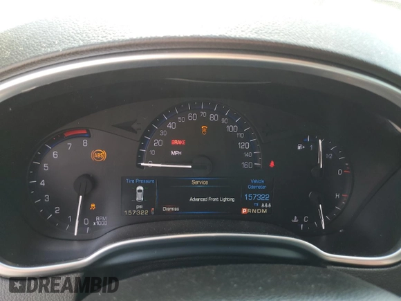 2015 Cadillac SRX Performance Collection with VIN 3GYFNCE3XFS573287, listed as a Copart auction lot 59927205 with 157,322 mi miles and Salvage title. Bid and sale history available at DreamBid. Image 9.