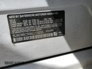 2019 BMW X5 xDrive40i z VIN 5UXCR6C50KLL13255, wystawiony jako Copart lot #52546675 z przebiegiem 80 686 mil mil oraz Szkoda całkowita • Salvage title. Historia ofert i sprzedaży dostępna na DreamBid. Obrazek 15.