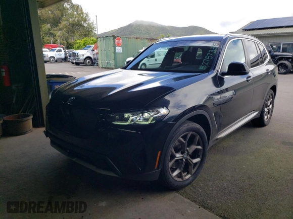 2024 BMW X3 sDrive30i with VIN 5UX43DP01R9V52605, listed as a Copart auction lot 52757335 with 20,403 mi miles and Clean Title. Bid and sale history available at DreamBid. Image 1.