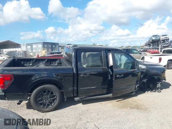 2024 Ford F-150 STX with VIN 1FTEW2KP6RKE37898, listed as a IAAI auction lot 41128541 with 3,409 mi miles and . Bid and sale history available at carsss.com. Image 12.