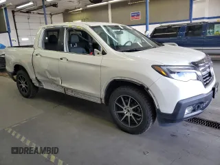 2019 Honda Ridgeline RTL with VIN 5FPYK3F52KB035040, listed as a Copart auction lot 58438815 with 35,635 mi miles and Salvage title. Bid and sale history available at DreamBid. Image 4.