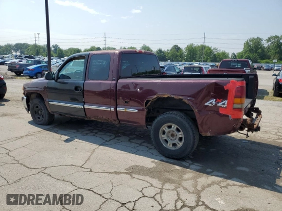2001 GMC Sierra 1500 SLE with VIN 1GTEK19T71E172257, listed as a Copart auction lot 60204105 with 244,741 mi miles and Clean title. Bid and sale history available at DreamBid. Image 2.