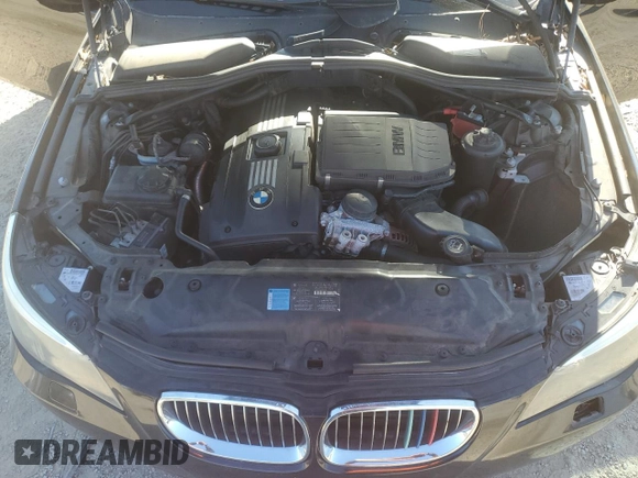 2008 BMW 5 Series 535i with VIN WBANW13578CZ81551, listed as a Copart auction lot 43568245 with 166,557 mi miles and Salvage Title. Bid and sale history available at carsss.com. Image 12.