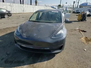 2023 Tesla Model 3 with VIN 5YJ3E1EA3PF541593, listed as a Copart auction lot 43926455 with 26,593 mi miles and Salvage title. Bid and sale history available at DreamBid. Image 11.