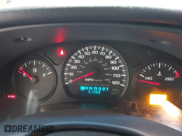 2003 Chevrolet Impala with VIN 2G1WF52E939404819, listed as a IAAI auction lot 42100795 with 51,403 mi miles and . Bid and sale history available at DreamBid. Image 7.