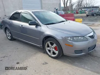2007 Mazda Mazda6 i Sport VE with VIN 1YVHP80C475M35652, listed as a IAAI auction lot 41845488 with 203,018 mi miles. Bid and sale history available at carsss.com. Image 1.