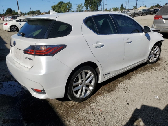 2017 Lexus CT with VIN JTHKD5BH6H2283192, listed as a Copart auction lot 78309254 with 66,308 mi miles and Salvage Title. Bid and sale history available at carsss.com. Image 3.