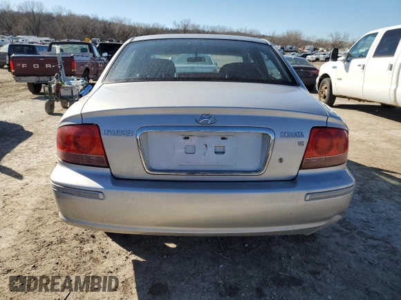 2005 Hyundai Sonata GLS with VIN KMHWF35H45A113584, listed as a Copart auction lot 47126885 with 105,482 mi miles and Salvage Title. Bid and sale history available at carsss.com. Image 6.