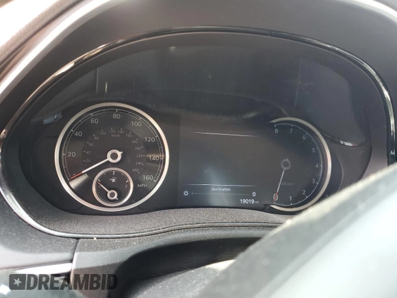 2022 Genesis GV70 2.5T with VIN KMUMADTB1NU067187, listed as a Copart auction lot 58198425 with 19,019 mi miles and Salvage title. Bid and sale history available at DreamBid. Image 9.