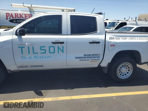 2023 Chevrolet Colorado 4WD Work Truck with VIN 1GCGTBEC6P1200177, listed as a IAAI auction lot 42667374 with 8,222 mi miles and . Bid and sale history available at DreamBid. Image 8.