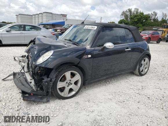2006 MINI Convertible S z VIN WMWRH335X6TF87128, wystawiony jako Copart lot #51917565 z przebiegiem 91 741 mil mil oraz Szkoda całkowita • Salvage title. Historia ofert i sprzedaży dostępna na DreamBid. Obrazek 1.