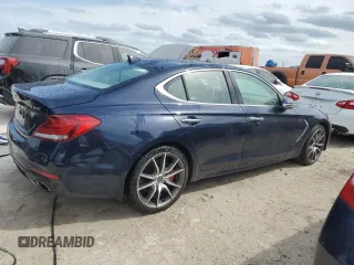 2020 Genesis G70 3.3T Advanced with VIN KMTG74LE5LU063621, listed as a Copart auction lot 74344614 with 20,611 mi miles and Non Repairable. Bid and sale history available at carsss.com. Image 3.